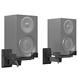 PUTORSEN Lautsprecher Wandhalterung - 2 Pack Universal Autsprecherhalterung für Große Umgebungslautsprecher, Halten Sie bis zu 25kg Speaker Wall Mount