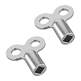 2 Stück Entlüftungsschlüssel, Heizungsentlüftungsschlüssel, Heizung Entlüftungsschlüssel, Heizkörper Entlüftungsschlüssel, Schlüssel Heizung Entlüften, Heizkörperschüssel, Universal