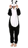 TOHYOZIJ Unisex Adult Animal Onesie Pajamas Halloween Carnival Cosplay Costume, Plush One Piece Cosplay Suit for Adults, Women and Men Homewear (Giant Panda, Large)