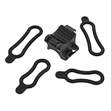 ifundom 4 Sätze Fahrrad Taschenlampe Halterung Drehbarer Clip für Mountainbike Leichtes Stabiles und Langlebiges Zubehör Für Sicheres Fahren bei Nacht Einfache Montage und Nutzung