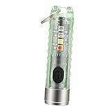 Toyvian Ladeschlüsselketten -taschenlampe Klein Led Mini-taschenlampe Blinken Schlüsselanhänger Mini Taschenlampe Schlüsselbund Miniatur Taschenlampe Mini Pc
