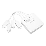 Drohnen-Ladestation, Drohnen-Akku-Ladegerät, 4-Wege-Kunststoffgehäuse für Mini 3 Pro (EU-Stecker 100-240 V)