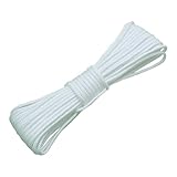 Illkjasfc Professionelle geflochtene Wäscheleine mit rutschfester Außenseite, winddichtes Seil, multifunktional, für Wanderausrüstung, winddichte Wäscheleine