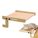 Fensterliege Für Katzen,Ruheplatz Aus Holz Ohne Bohren Für Kätzchen,Sitzplatz Für Kätzchen Auf Der Fensterbank | Für Tierhalter Tierliebhaber Homeoffice Wohnzimmer Schlafzimmer Balkon