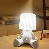 Lustige LED Stehlampe Klein - Kreative Designer Lampe für Schlafzimmer - Eine Kleine Schüchterne Mann Nachttischlampe, Schlafzimmerlampe, Lampe Kinderzimmer Junge