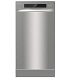 Gorenje GS 541D10 X Freistehender Geschirrspüler / SuperSilent / 11 Maßgedecke / 5 Programme / Programmanzeige / TotalDry / Silber, 45 cm breit