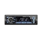 Caliber Autoradio Bluetooth 1DIN, DAB+/FM Tuner, 4x55W, USB/Micro SD, 2.1A Ladefunktion, Aux-in, Freisprecheinrichtung, RCA Ausgang, MP3/WMA/APE/FLAC/AAC