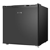 CHIQ Mini Bar Kühlschrank 46 L, Mini Kühlschrank, EEK D, Temperaturregelung, 63 kWh/Jahr, Sehr Leise 37dB, Kühlschrank klein, wechselbarer Türanschlag, Schwarz, CSD46D4D