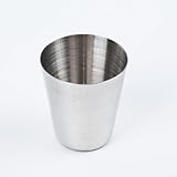 Startbuymore Edelstahlbecher, Metall-Schnapsgläser, wiederverwendbar, Metall, Bierbecher, stapelbar, Trinkbecher für Cafés, Bars, Camping, Wandern, Outdoor-Aktivitäten, Kinder (30 ml)