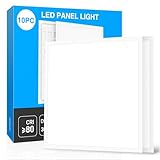 Oscilunaria LED Panel 60x60 (10 Stück) Deckenleuchte, LED Deckenpanel Rasterleuchte, CCT 3-in-1 Farbtemperatur & Lumen wählbar, blendfrei UGR≤23, 50.000+ Std. Lebensdauer, IP44 (10 Stück)