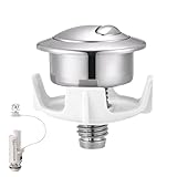 Zasdvn Spülkasten Druckknopf Betätiger, Zuverlässige Spülkastentaste, Zwei-Spül-Optionen Einfache Wartung Ersatzteil Für Wohnung Haus Eigenheim Mieter Eigentümer