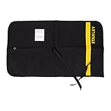 Stanley Rolltasche 1-93-601 (64 x 38.5 x 2 cm, robustes 600 x 600 Denier Cordura-Nylon, 12 Fächer, inkl. großer Dokumententasche sowie Stifthalter, unbestückt), Schwarz