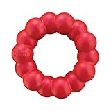 KONG Ring - Hundekauspielzeug - Unterstützt die Zahngesundheit des Hundes - Langlebiger Naturkautschuk - Für Mittelgroße/Große Hunde