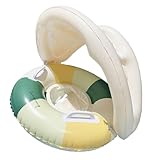 Baby Float – Baby Pool Float mit Sonnenschutz, Sonnenschutz | Der Sicherheitsring mit abgerundeten Ecken und einem breiten Gleitsitz reduziert diesen faltbaren Schwimmsitz