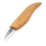 BeaverCraft Schnitzmesser C2 Schnitzmesser zum Schnitzen feiner Holzspäne und für allgemeine Zwecke Holzschnitzmesser Tranchiermesser mit Bankdetail Kohlenstoffstahl Schnitzen für Anfänger