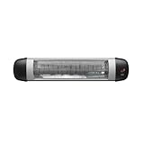 Mursche Heizstrahler Terrasse Infrarotheizung - 2500W Infrarot Strahler Outdoor mit Fernbedienung Elektrisch Wärmestrahler Wandmontage 3 Heizstufen Terrassenstrahler Aussen