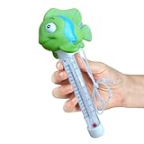 Lnhgh Schwimmendes Thermometer für Pool – niedlicher Temperatursensor für den Innenbereich | Schwimmendes Messgerät mit einfacher Ablesung für Außenaquarien, Spas und Whirlpools