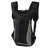 Guittly Fahrradrucksack klein | MTB Rucksack - Ultraleicht 330g / 6L | fahrrad rucksack wasserdicht für Herren & Damen | Trinkrucksack Fahrrad für Radsport,Camping,Laufen (Schwarz)