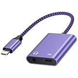 Bioonis 2 in 1 i Phone Kopfhörer Adapter und Laden/i Phone Aux Adapter,Lightning auf 3,5mm Klinke Adapter Aux Audio Ladegerät Splitter Konverter mit 14/13/12/11/XR/8/7 alle iOS Systeme