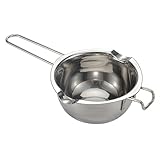 Ciieeo Schmelztiegel mit Wasserleitblech Süßigkeiten Schmelzen Shoppe Schmelzer Party edelstahltopf edelstahlpfanne Butterkochtopf Schüssel zum Schmelzen von Käse Rostfreier Stahl Silver