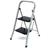 Trittleiter – klappbar – 2 oder 3 Stufen – Anti-Rutsch, Stahl, 150 kg Traglast, Klappbar (2 Stufen)