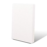 Pure White Mini-Kinderbettmatratzen, 76,5 x 66 cm, mit reinweißem, atmungsaktivem, weichem Bezug und hochdichtem, festem Stützschaum, passend für 96,5 x 66 cm große Mini-Kinderbetten für den Innen