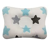 Baby Kopfkissen Plagiozephalie, Kissen Gegen Plattkopf, Stützkissen Nackenstützkissen Lagerungskissen, Nackenstütze, hilft EIN Plattkopfsyndrom vorzubeugen und zu behandeln (3X26X16cm)