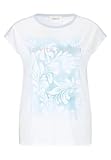 Cartoon Damen Rundhals-Shirt mit Placement 38, Patch Cream/Light Blue
