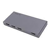 3 Port HDMI 8K Switch mit Fernbedienung, Unterstützung von 8K@60Hz 4K@120Hz, HDR10+, Hochgeschwindigkeit 40 Gbit/S 3 in 1 Out Auto Switching 3x1 HDMI 2.1 Switcher (EU-Stecker)