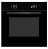 PKM Einbaubackofen F7-2BA | schwarz | 65 Liter Garraum | 8 Funktionen | Grillfunktion | ECO-Funktion