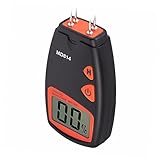 Uonlytech holzfeuchte tester Holzfeuchtigkeitsmesser Holzfeuchteprüfer digitaler Wandmelder Feuchtemesser digitaler Detektor Feuchtigkeitsprüfer für Holz LCD-Holzfeuchtigkeitstester Black