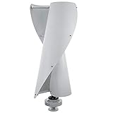 400W Windkraftanlage 12V Vertikal Dreiphasige Windkraft Windturbine Windturbinengenerator Helix Maglev Windgenerator Wind Turbine Generator Heimgebrauch Windräder mit Laderegler