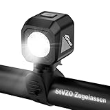 toptrek Fahrradlicht Vorne 5-8h Akkulaufzeit, Fahrradlampe Vorne StVZO zugelassen, USB-C Aufladbar, Batterie Aufforderung Schwach, IPX5 Wasserdicht Fahrrad Frontlicht für Rennrad E-Bike MTB Citybike