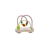 Hape Double Bubble Holzperlen-Labyrinth | Preisgekröntes pädagogisches Draht-Achterbahn-Sortier-Puzzle, frühes Entwicklungsspielzeug für Babys