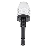 Bohrfutter-Adapter, Schnellarbeitsstahl, 1/4-Zoll-Sechskantschaft, 3-Backen-Bohrer-Bit-Konverter, Schnellspannbohrfutter-Bohrer-Adapter für Elektrowerkzeuge und