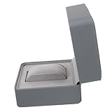 Ipetboom Hochwertige PU Uhrenbox mit Abnehmbarem Kissen Verstellbarer Samteinlage Kompakte Aufbewahrung für Herren und Damen als Schmuck und Sammlerbox Graue Reiseetui für Armbanduhren