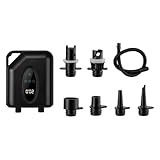 Whltzf Elektrische 20PSI Hochdruck Digitalanzeige Und Zweistufiges Aufblasen/Entleeren Für Tragbare Elektrische Aufblaspumpen Für Surfbretter
