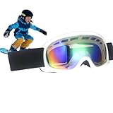 Schneesportbrille, beschlagfreie Snowboardbrille, Snowboardbrille mit UV-Schutz - Schneebrille Bequeme und warme Skibrille für Kinder Jungen Mädchen 3-10 Jahre