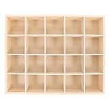 Homoyoyo Setzkasten aus Holz für Sammelgegenstände,20 Cell Setzkasten Holz Deko Regal Sammlerkasten Sammlervitrine Sammelbox für Frauen und Mädchen