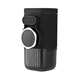Tragbare Espressomaschine, manuelle Handpresse, Kaffeemaschine, Druck, 100 ml Wassertank, kompatibel mit Kapseln für Reisen im Freien