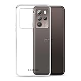 TPU Hülle passend für HTC U23 Pro Transparent Clear Case Schutz Handy Tasche Silikon mit mungoo Displayputztuch