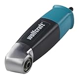 wolfcraft Winkelgetriebe 1 Stück, 4688000, Bohren und Schrauben im 90°-Winkel, Sechskant-¼''-Antrieb, magnetische Sechskant-¼''-Aufnahme, 52-mm-Eckmaß, kugelgelagertes Getriebe