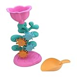 MONKEY GYM Sandspielzeug Wassermühle Sandmühle Gartenspielzeug Strandspielzeug für Kinder Badespielzeug Blume