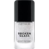 Catrice Broken Glass Effect Top Coat, Überlack, Nr. 050, Transparent, glitzernd, vegan, ohne Mikroplastikpartikel, ohne Konservierungsstoffe, ohne Parfüm, 1er Pack (10.5ml)