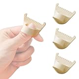 baabeash Nähfingerhut Für Handarbeit 4 Stück | Fingerschutz zum Nähen | Ergonomischer Fingerhut für Nähen Sticken Quilting Polstern Anfänger Erwachsene