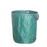 272L/300L/500L Hochleistungs-Gartenabfallsack mit großem Fassungsvermögen, langlebig, wiederverwendbar, wasserdicht, zur Aufbewahrung von Garten-, Unkraut- und Grasbehältern aus PP Garten-Müllsäcke(50