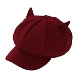 Ldabrye Kätzchen Ohr Baskenmützen Foto Requisiten Duckbill Maler Künstler Geschenk Für Halloween Duckbill Urlaubs Baskenmützen Frauen Modisch Dekoriert