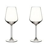 Pasabahce Modern Weingläser 2er set, Rotweingläser 350ml BLEI FREI Spülmaschinenfest Weißweingläser, White Wine Glasses, Weingläser Weiß Wein Glas, Wein Gläser, Weisswein Glas, Red Wine Glasses