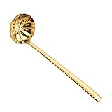 Edelstahl-Kochlöffel, Suppen-Kochlöffel für Küche, Zuhause und gewerbliche Nutzung, Rüschenkelle, ergonomischer Griff, Hot Pot Utensil zum Sammeln von Mahlzeiten