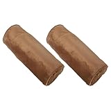 TOYANDONA Samt Nackenrollenbezug Zylindrisch 15X15X40cm mit Verdecktem Reißverschluss Abnehmbar Waschbar für Reise Wellness Spa